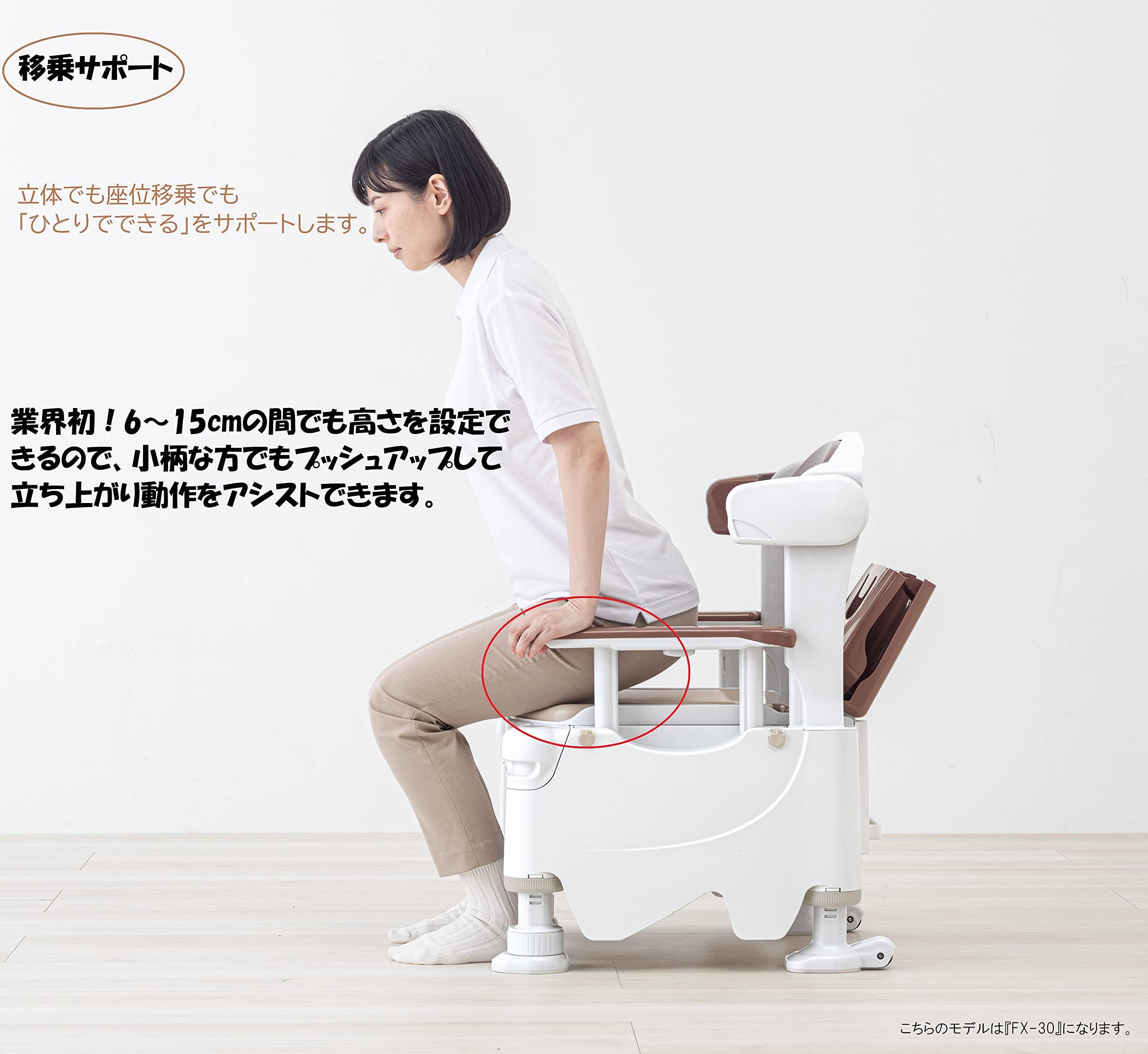 Amazon.co.jp: ポータブルトイレ FX-30S らくゾウくん 標準便座